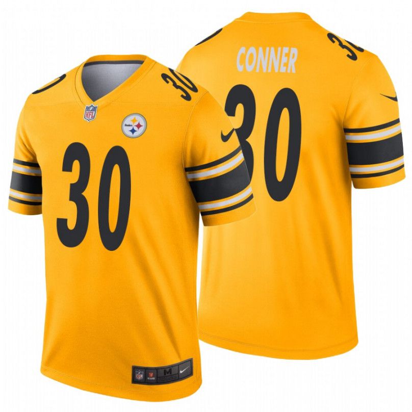 Men Pittsburgh Steelers #30 James Conner Nike Gold Inverted Legend NFL Jersey